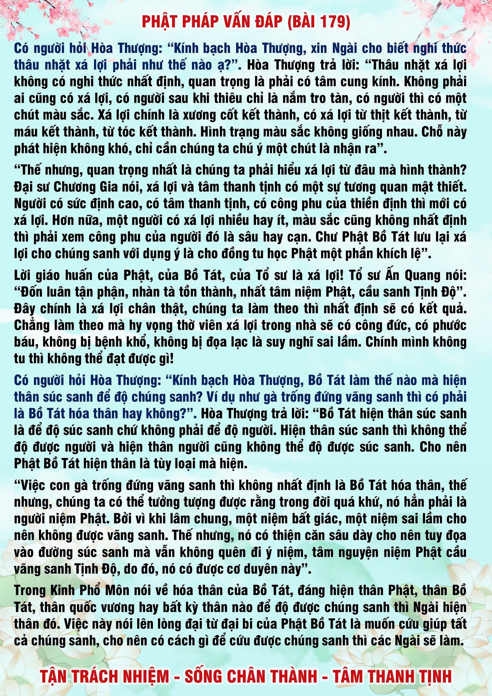 179 · Phật Pháp Vấn Đáp - 179